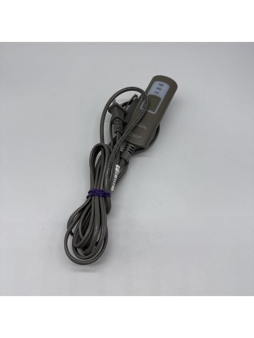 Sunbeam Electric Style T85B Auto Off Heated Throw Blanket Controller Power Cord